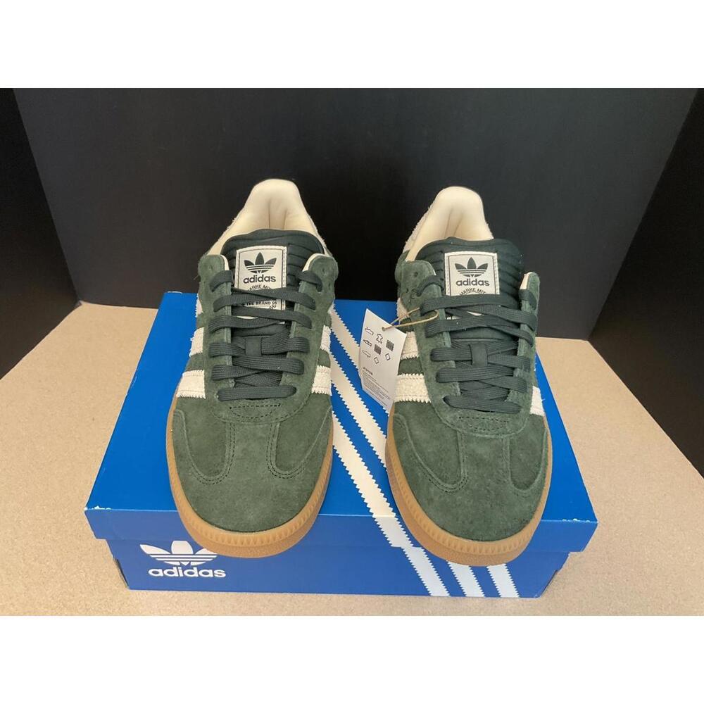 New! Adidas Samba XLG Shadow Green/Chalk White Shoes. Men's 9.5 / Women's 10.5. - Picture 4 of 10